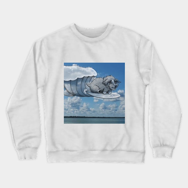 beach pup Crewneck Sweatshirt by Rayando Nubes